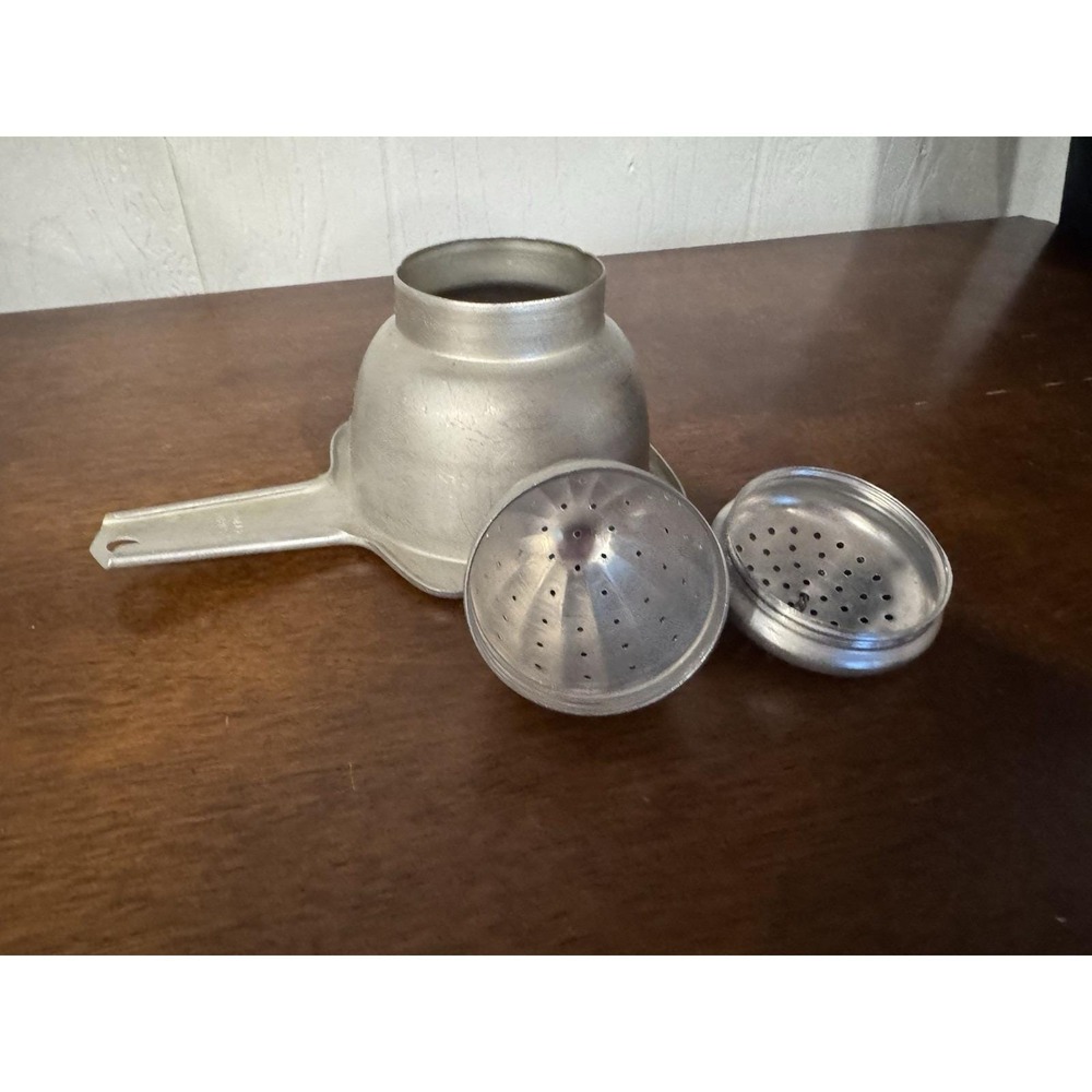 Vintage Kitchen Aluminum Utensil Foley Tea Infuser and Canning Funnel Homestead‎ - Picture 3 of 5